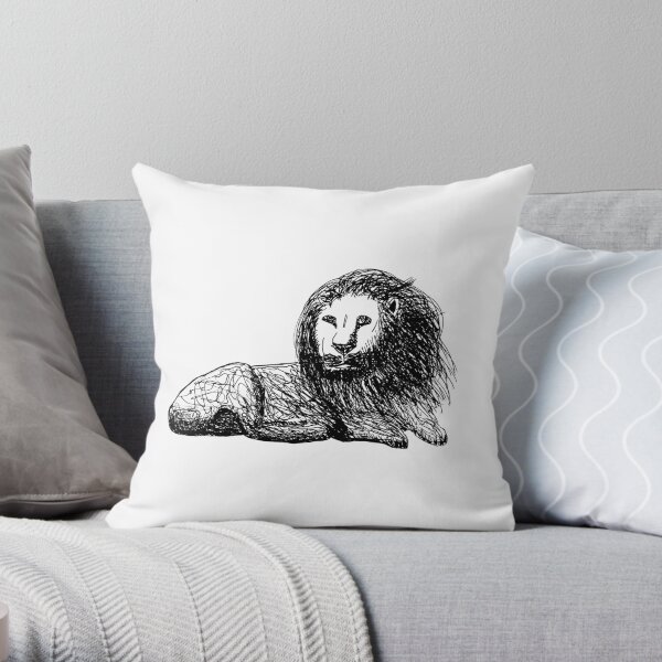 Lion of Lion Throw Pillow