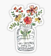 Flower Quote Sticker