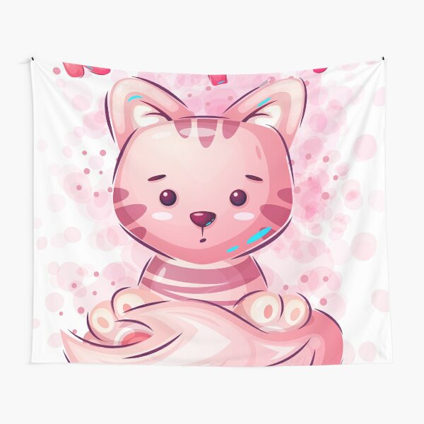 Kawaii Hello Kitty Hanging Tapestry Anime Kt Cat Cartoon