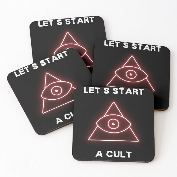 Item preview, Let´s Start a Cult Funny Meme Graphic  designed and sold by dogmanstar.