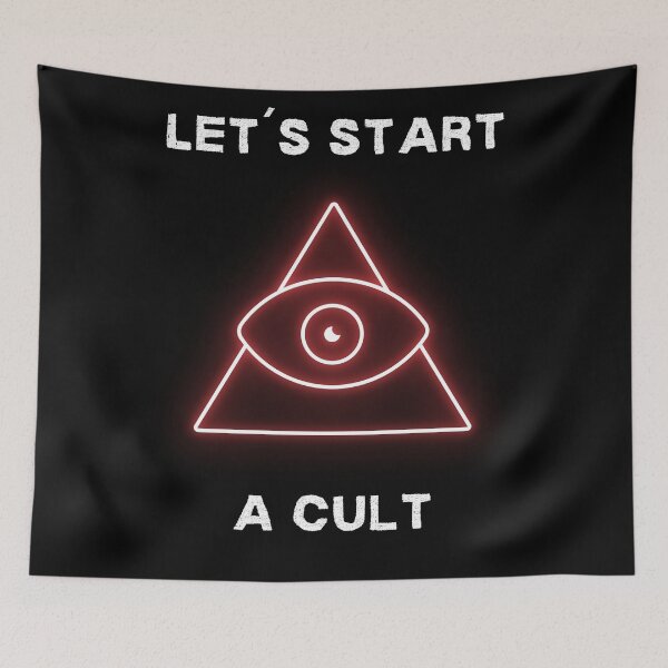 Item preview, Let´s Start a Cult Funny Meme Graphic  designed and sold by dogmanstar.