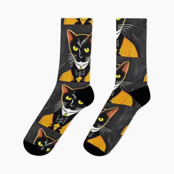 Item preview, Well Dressed Black Cat Edgar Allen Poe designed and sold by SubtleSplit.