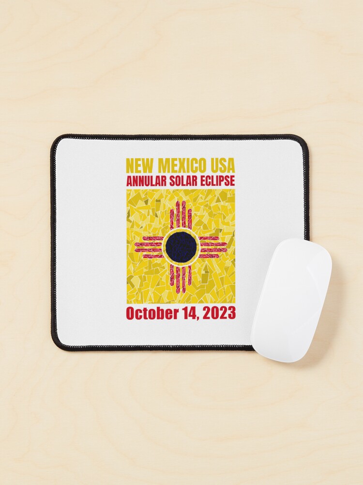 Thumbnail 1 of 5, Mouse Pad, New Mexico Annular Eclipse 2023 designed and sold by Eclipse2024.