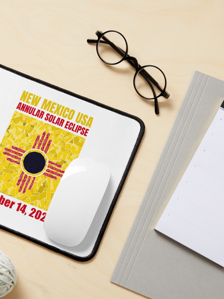 Thumbnail 3 of 5, Mouse Pad, New Mexico Annular Eclipse 2023 designed and sold by Eclipse2024.