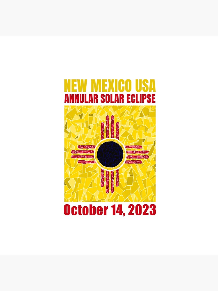 Thumbnail 3 of 3, Throw Pillow, New Mexico Annular Eclipse 2023 designed and sold by Eclipse2024.