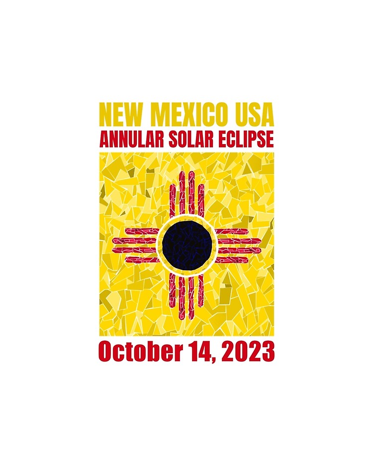 Artwork view, New Mexico Annular Eclipse 2023 designed and sold by Eclipse2024