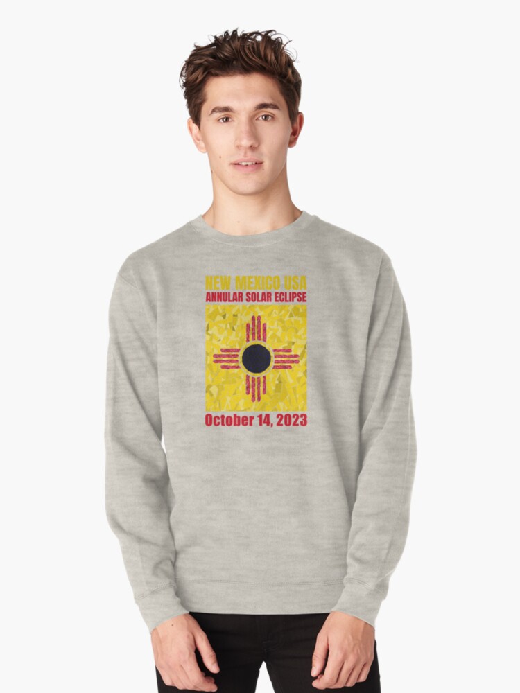 Thumbnail 1 of 5, Pullover Sweatshirt, New Mexico Annular Eclipse 2023 designed and sold by Eclipse2024.