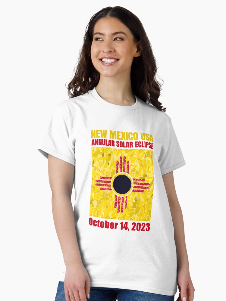 Thumbnail 2 of 7, Classic T-Shirt, New Mexico Annular Eclipse 2023 designed and sold by Eclipse2024.