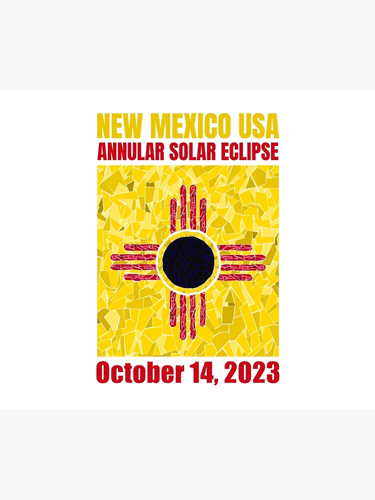 Thumbnail 5 of 5, Shower Curtain, New Mexico Annular Eclipse 2023 designed and sold by Eclipse2024.