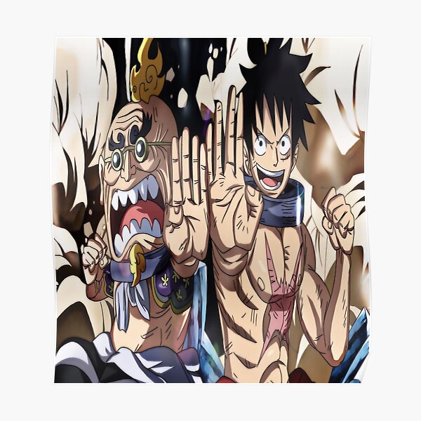 "Hyogoro and Monkey D. Luffy One Piece " Poster for Sale by MoElArt