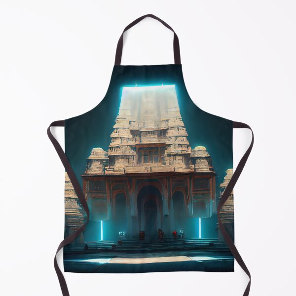 Item preview, Cyberpunk Temple of Ancient India designed and sold by ai-holics.
