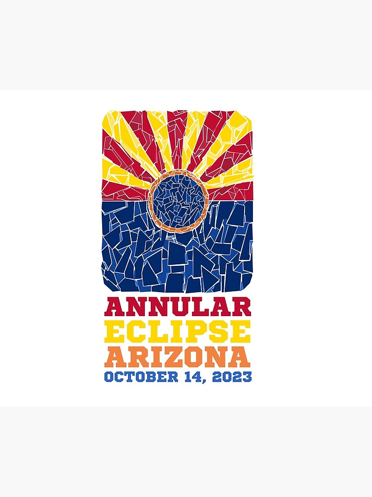 Thumbnail 5 of 5, Shower Curtain, Arizona Annular Eclipse 2023 designed and sold by Eclipse2024.