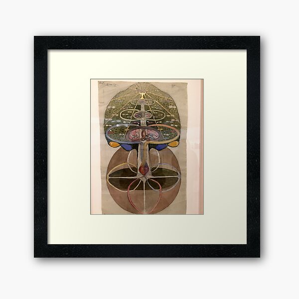 The tree of knowledge- Paintings for the future hilma af klin Framed Art Print