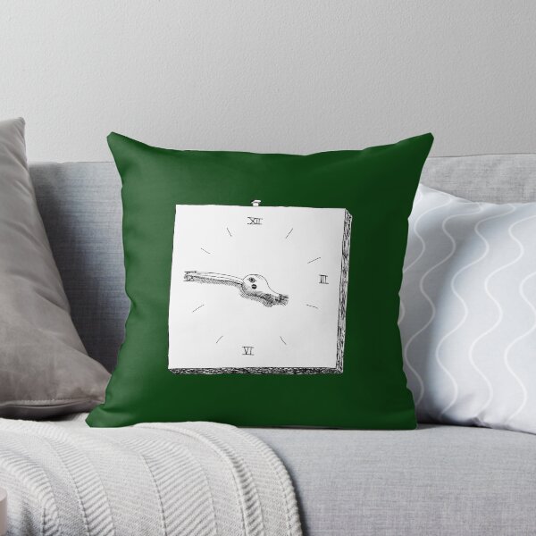 Bird Clock Throw Pillow