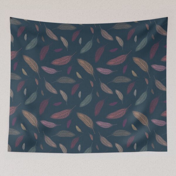 Item preview, Feather autumn colors drawing designed and sold by WeArePear.