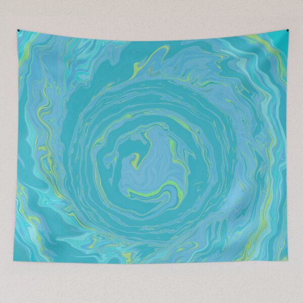 Item preview, Blue marbled swirl design  designed and sold by LynseysArtShop.