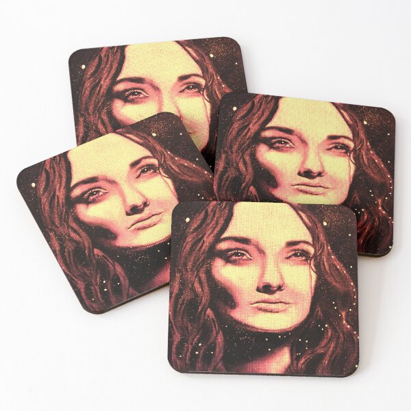 Item preview, Mother Illuminator of Stars, oil on canvas warm color designed and sold by Marie-Pierre Launay.