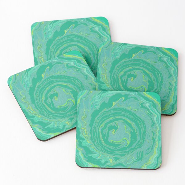 Item preview, Green marbled swirl design  designed and sold by LynseysArtShop.