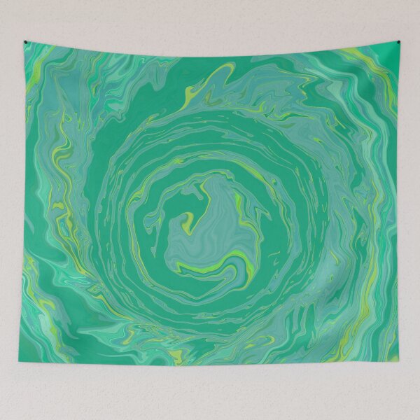Item preview, Green marbled swirl design  designed and sold by LynseysArtShop.