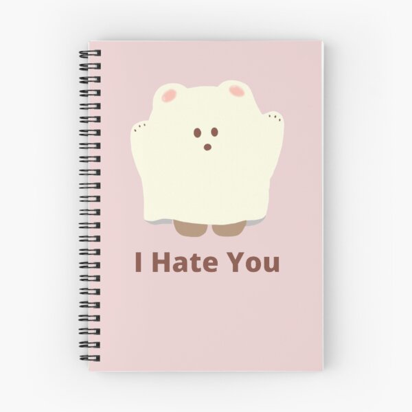 Item preview, Cute Bear Ghost I Hate You Emoji designed and sold by FunStrawberry.