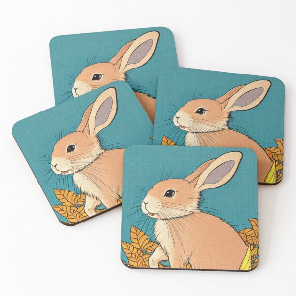 Item preview, Japanese Autumn Vibes Cutest Brown Mini Rex Rabbit  designed and sold by wigobun.