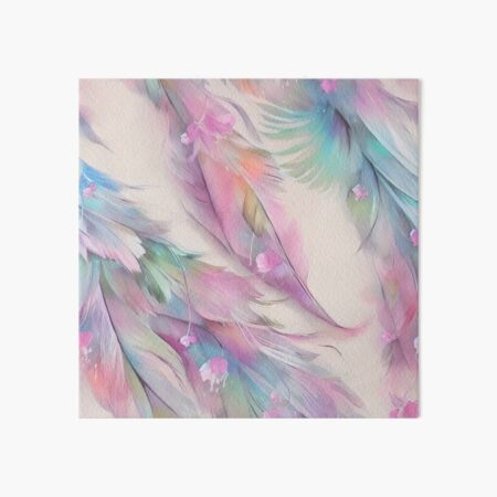 Soft Feathers Art Board Print