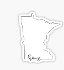 Minnesota Home Überblick Sticker