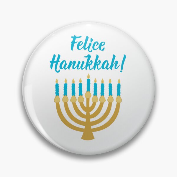Artikelvorschau, Felice Chanukka. Fröhliches Chanukka - italienischer Text. Beschriftung. entworfen und verkauft von pidzam4e.