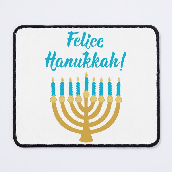 Item preview, Felice Hanukkah. Happy Hanukkah - Italian text. Lettering. designed and sold by pidzam4e.