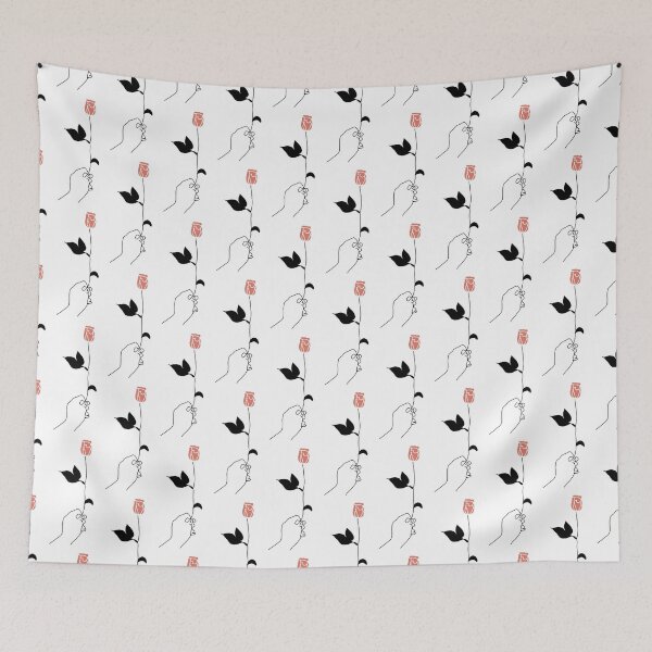 Item preview, minimalist rose outline | Handdrawn Wildflower| handdrawn wildflowers designed and sold by SodaPUNCH.