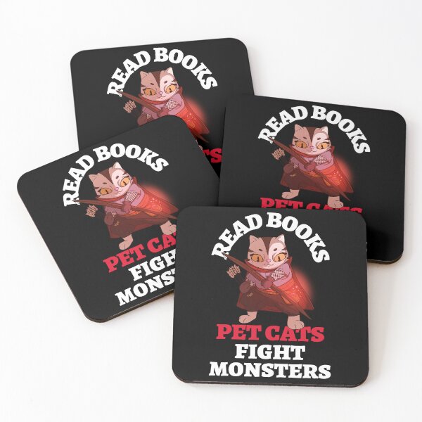 Item preview, Read Books Pet Cats Fight Monsters Archer Bookish Bibliophile designed and sold by LadySaltwater.