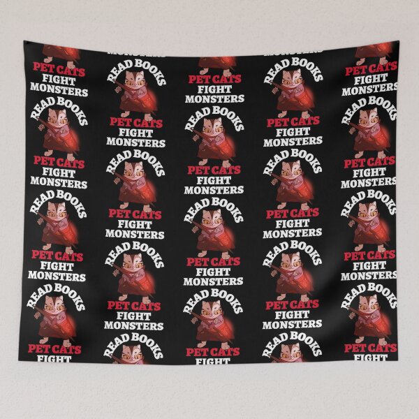 Item preview, Read Books Pet Cats Fight Monsters Archer Bookish Bibliophile designed and sold by LadySaltwater.