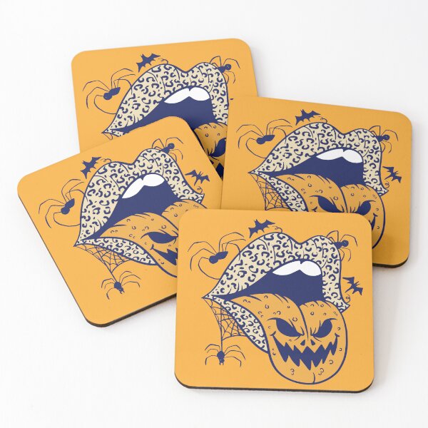 Item preview, Halloween Leopard Lips for Women Funny Pumpkin Lips Tongue Cute Graphic Print Halloween designed and sold by Teez-Me.