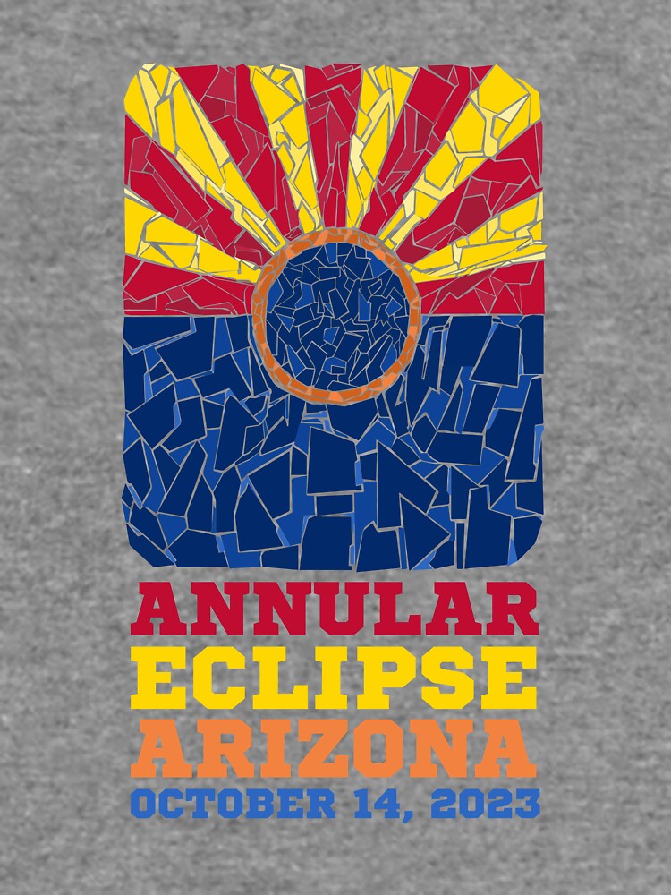Thumbnail 5 of 5, Lightweight Sweatshirt, Arizona Annular Eclipse 2023 designed and sold by Eclipse2024.