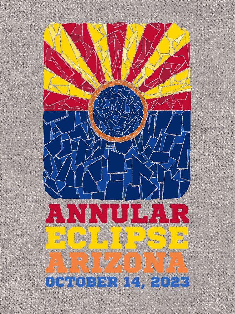 Thumbnail 5 of 5, Lightweight Hoodie, Arizona Annular Eclipse 2023 designed and sold by Eclipse2024.