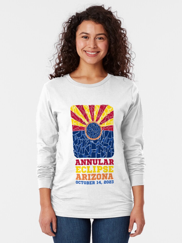 Thumbnail 2 of 5, Long Sleeve T-Shirt, Arizona Annular Eclipse 2023 designed and sold by Eclipse2024.