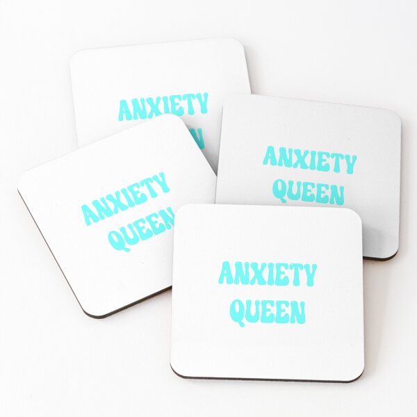 Item preview, Blue anxiety queen designed and sold by Stickernpattern.