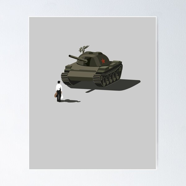 Item preview, Tiananmen Square Tank Man Democracy Protest China designed and sold by billyperks.