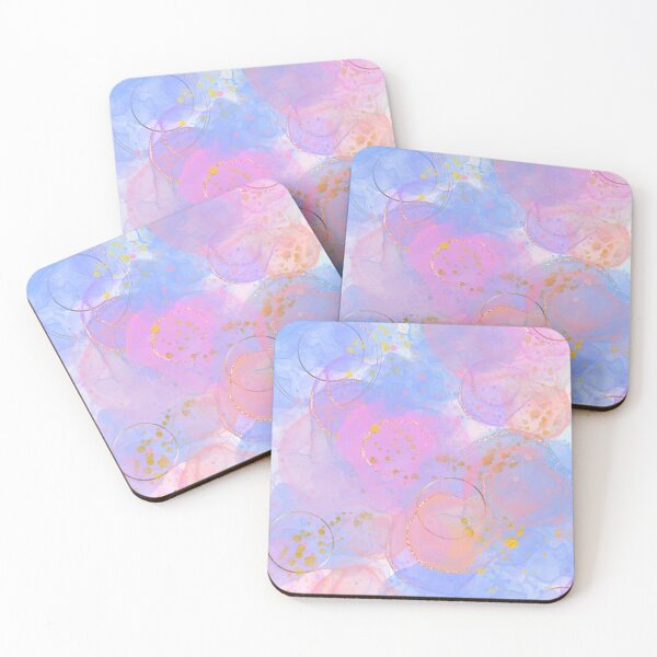 Item preview, Pink, Blue, Gold and Purple Astract Water Colour Design designed and sold by Shan2020.