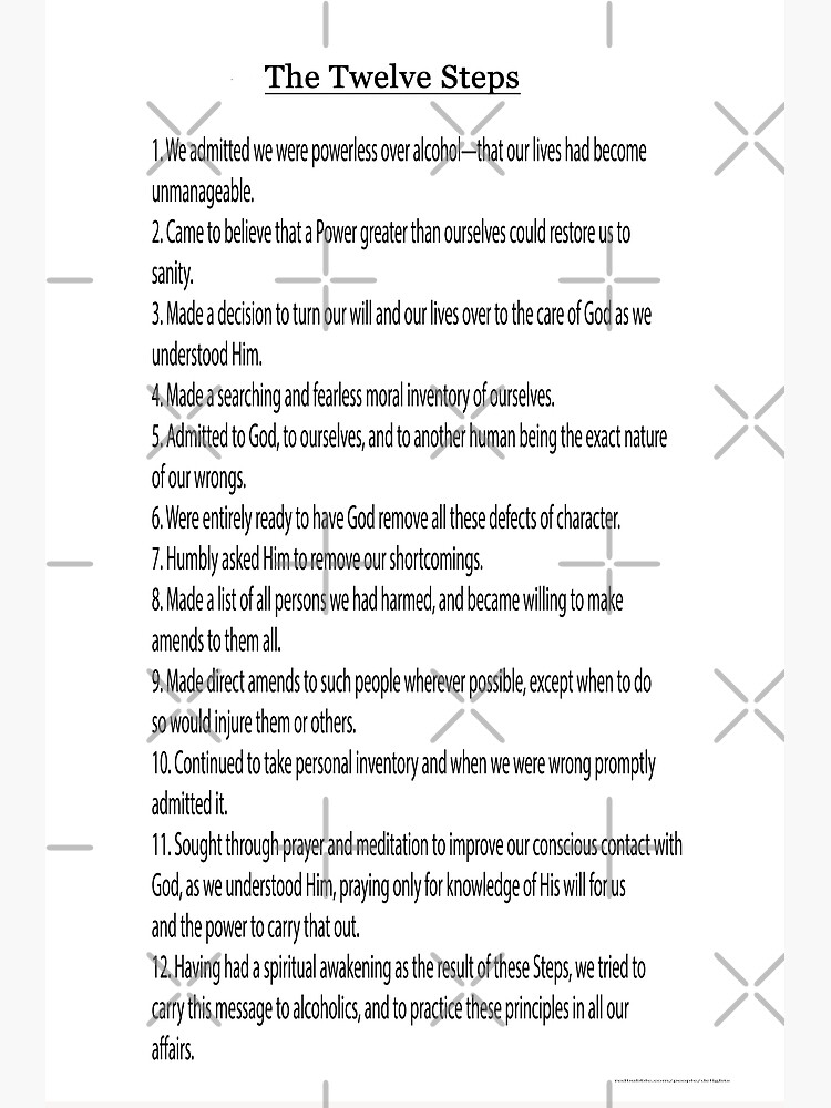 "The 12 Steps (12 Traditions also Available see link in Artists Notes ...