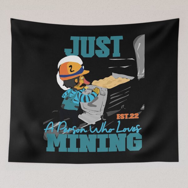Item preview, JUST A PERSON WHO LOVES MINING designed and sold by GAADesignz.