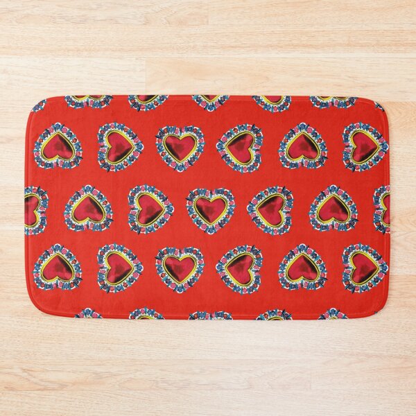 Item preview, Mexican red silver milagro sacred heart oaxaca tin folk art  designed and sold by T-Mex.