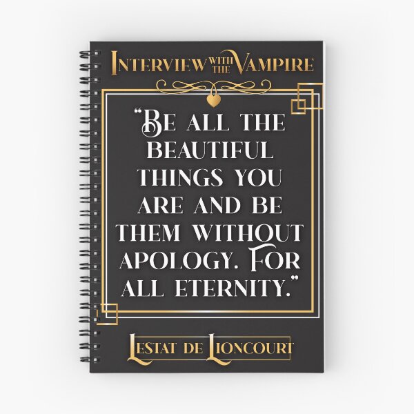 Item preview, Interview with the Vampire Lestat Quote - Bg colour designed and sold by ZombieFujoshi.