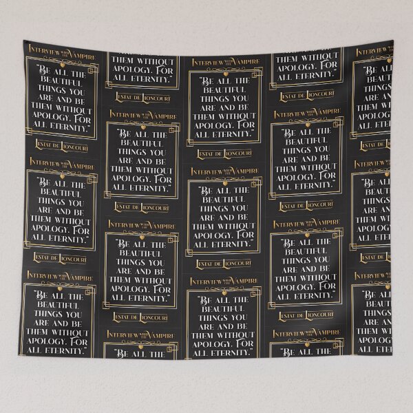 Item preview, Interview with the Vampire Lestat Quote - Bg colour designed and sold by ZombieFujoshi.