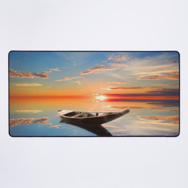 Item preview,    boat art,boat paintings,fishing boat painting,boat artwork,boat wall art, ocean art , sea art, sun art , blue art , boats art on metal,metal art prints,metal picture prints designed and sold by eyesight4vision.