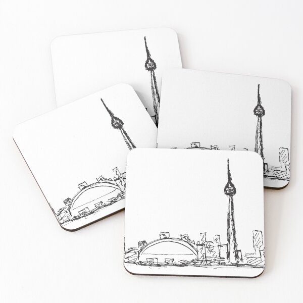 Artikelvorschau, Skyline von Toronto (Tinte) entworfen und verkauft von carmwong.