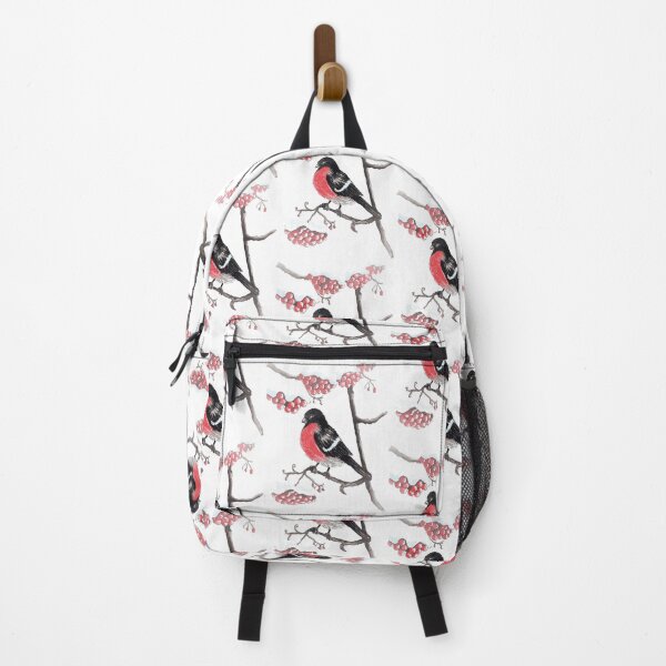 Item preview, Bullfinch sitting on a snow-covered rowan branch designed and sold by youartyouself.