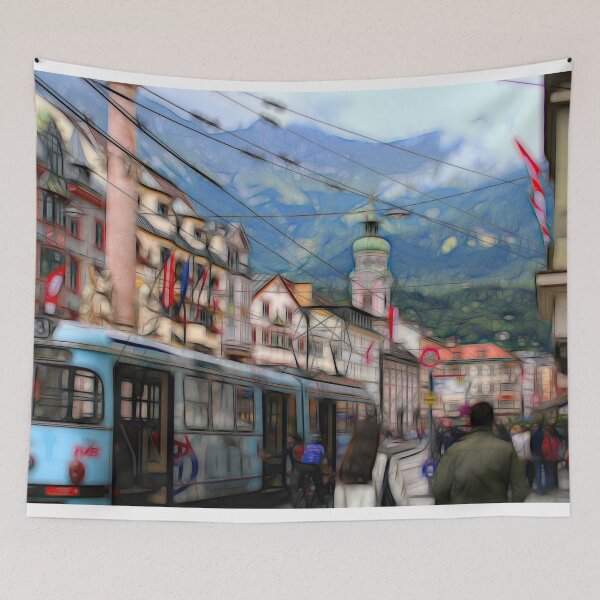 Item preview, Artistic Innsbruck Street Scene designed and sold by Violaman.