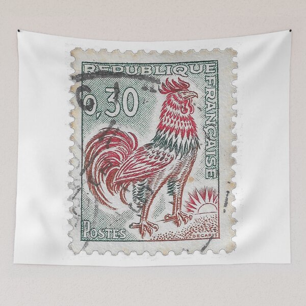 Item preview, French Rooster Stamp 1980 designed and sold by yousufi.