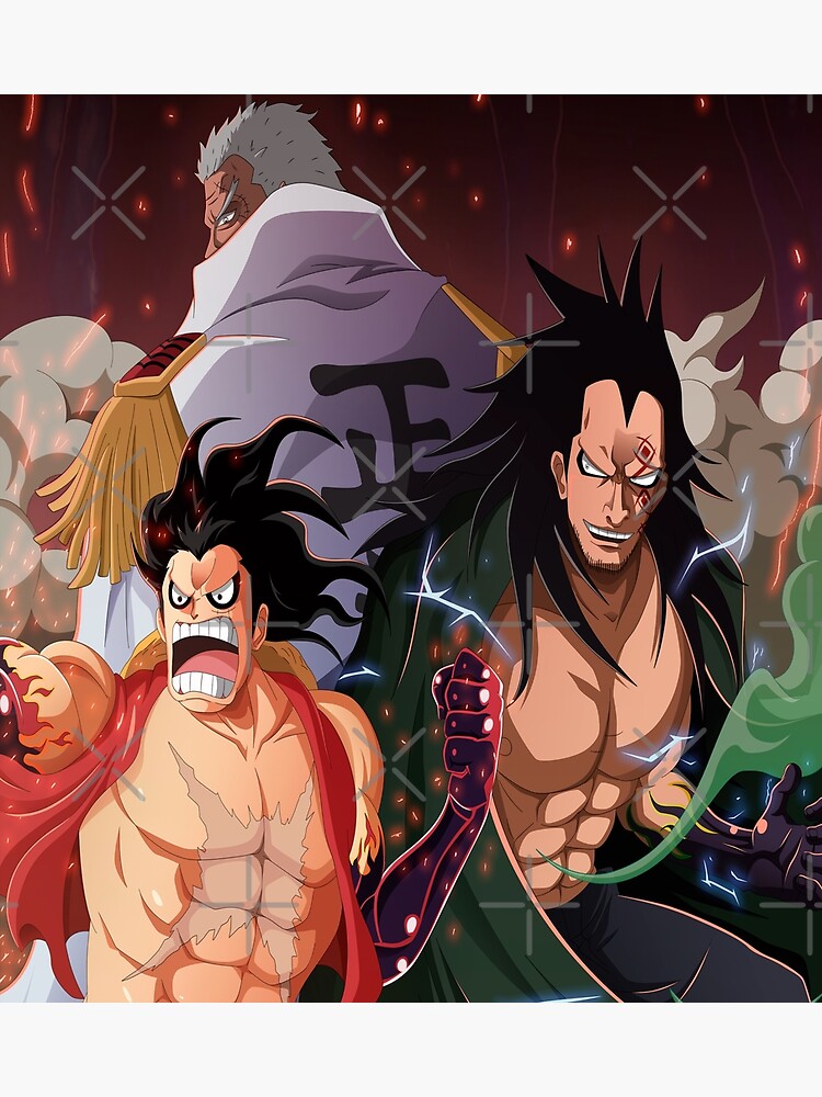 Monkey D Garp , Monkey D. Luffy , Monkey D Dragon | One Piece | Poster